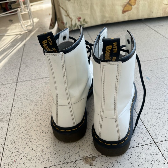 Dr Martens White Boots - Picture 4 of 14
